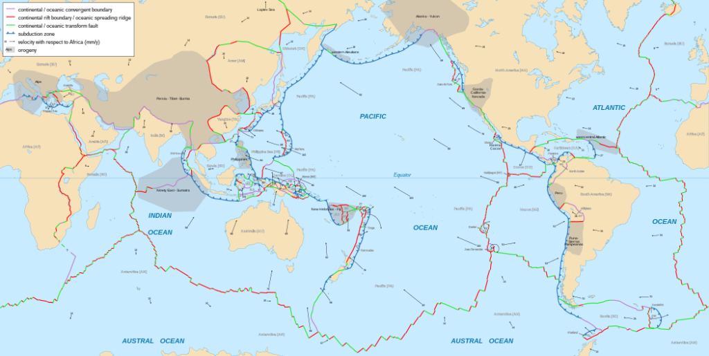 圖片來源：https://zh.wikipedia.org/wiki/File:Tectonic_plates_boundaries_detailed-en.svg